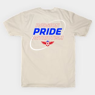 USA Soccer T Shirt, USWNT USMNT Passion Pride Patriotism T-Shirt